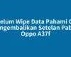 Sebelum Wipe Data Pahami Cara Mengembalikan Setelan Pabrik Oppo A37f