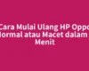 Cara Mulai Ulang HP Oppo Normal atau Macet dalam 1 Menit