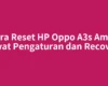 Cara Reset HP Oppo A3s Aman Lewat Pengaturan dan Recovery
