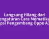 Langsung Hilang dari Pengaturan Cara Mematikan Opsi Pengembang Oppo A3s