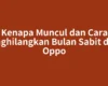 Kenapa Muncul dan Cara Menghilangkan Bulan Sabit di HP Oppo